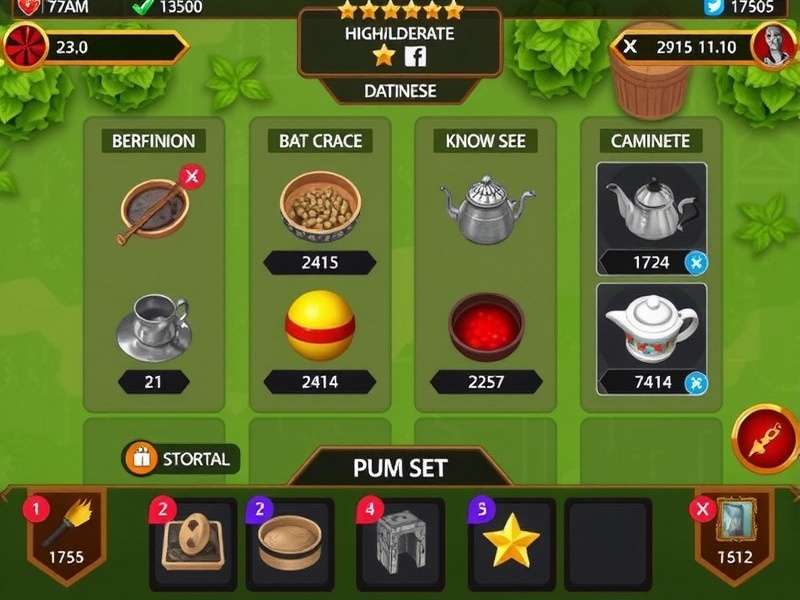 Spiced Tea Magnate Mobile Interface